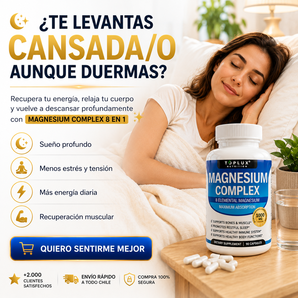 ✨2x1 Magnesium Complex 1000 mg ORIGINAL 8 en 1